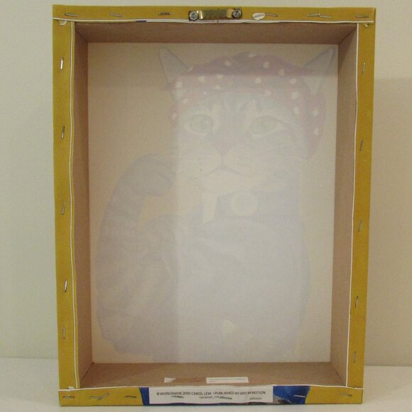 Carol Lew 'Rosie the Feline' Canvas Art Print 14"x11"x2.5" - Picture 10 of 14